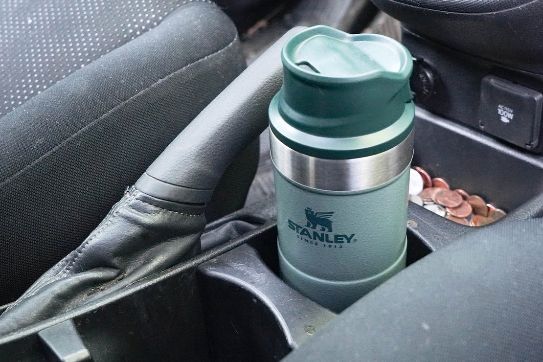Stanley Classic Trigger Action Travel Mug 12oz In Cup Holder
