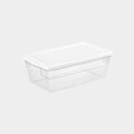 Sterilite 6qt Clear Storage Box White Lid