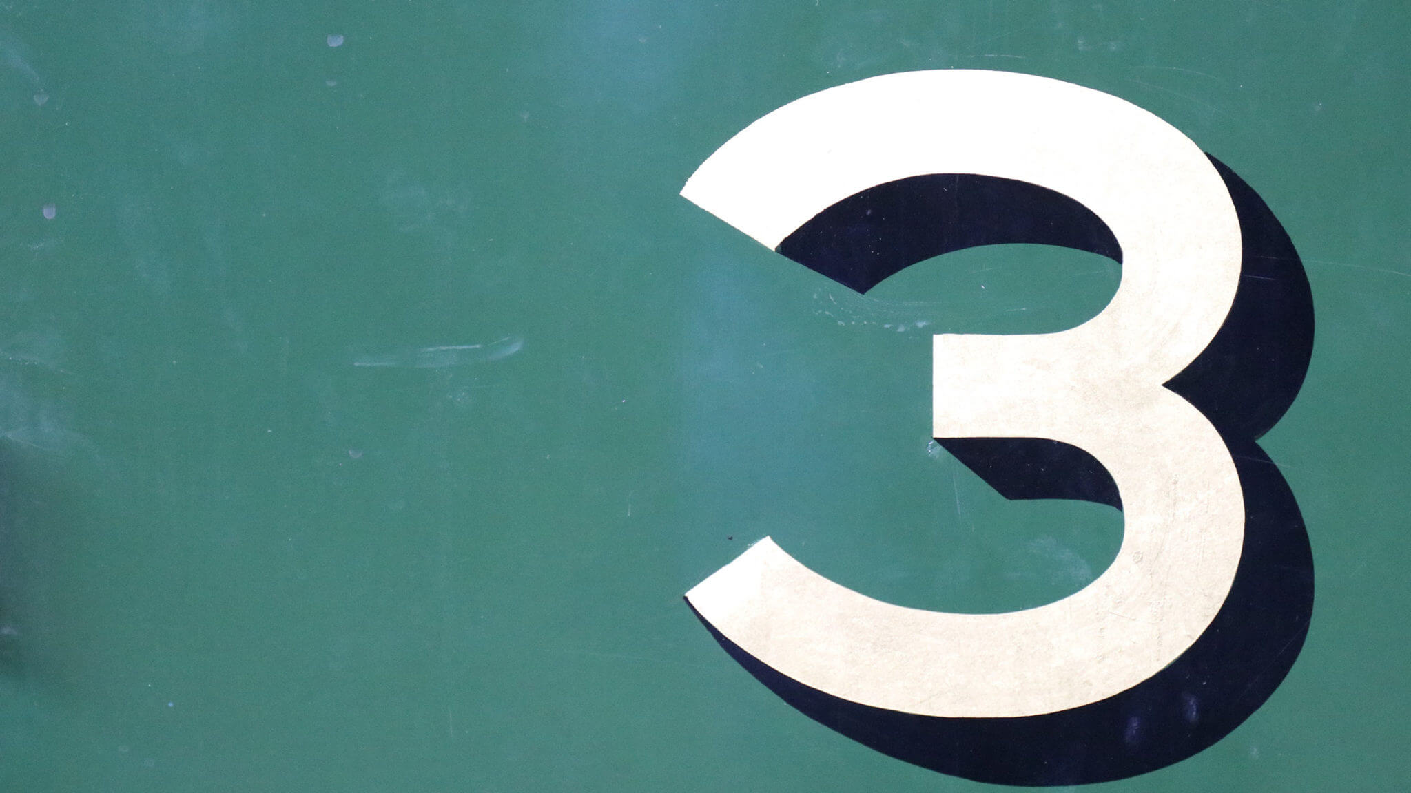 the numeral three